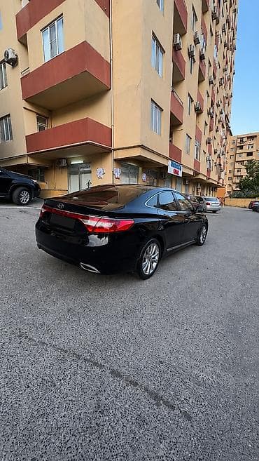 mercedes e class: Hyundai Grandeur (Azera) – qara rəngli biznes-sedan 🤝 Real alıcı ilə — 7