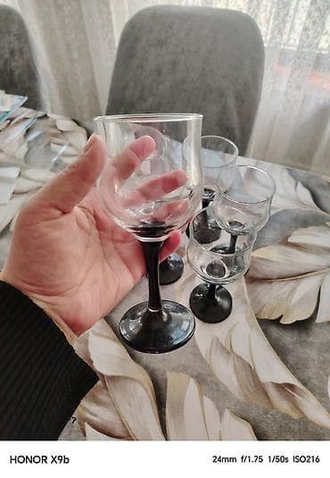 bakalar: Qədəhlər, Şüşə, 6 ədədli dəst, Türkiyə — 2