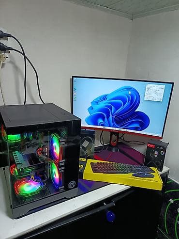 ucuz noutbuk: Gamer/Render stasionar PC – RGB şüşə korpuslu Texniki göstəricilər — 2