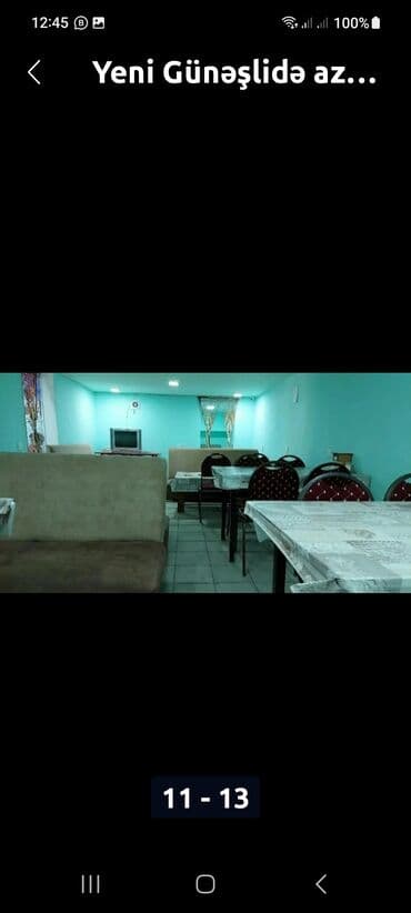 ayaqyolu: 4 otaq bir zaldı.Ayaqyolusu və çöldə 6 kvadrat yeri var.Hazırda dərzi — 1