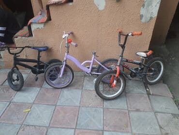 yığılan velosipedlər: Uşaq velosipedləri dəsti - 3 ədəd uşaq velosipedi: qara (sol) — 1