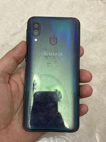 samsung note 10 plus ekran: Samsung Galaxy A40, 64 GB, rəng - Qara, İki sim kartlı — 2