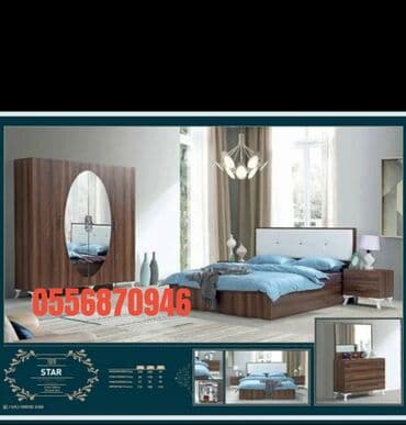 ders masaları: İkinəfərlik çarpayı, Termo, Dolab, 2 tumba, Azərbaycan, Yeni — 6