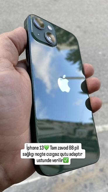 iphone 14 satis: IPhone 13, 128 GB, Yaşıl, Face ID — 1
