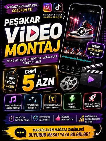 kamera video: Peşəkar video montaj xidməti – Instagram və TikTok mağazaları üçün — 1