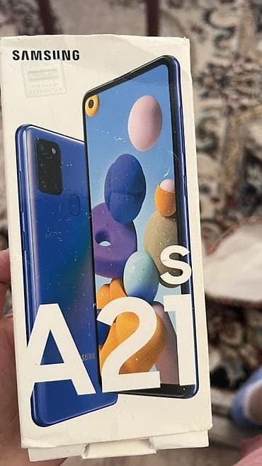game stick m22: Samsung Galaxy A21S, rəng - Mavi, Barmaq izi — 1