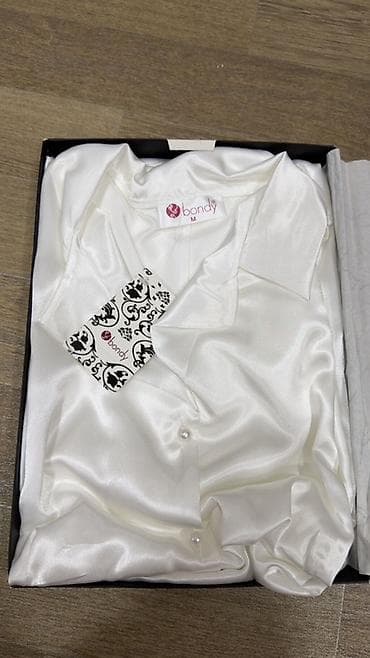 birja com masaj: Bondy Lingerie qadın pijama dəsti – model 9004, rəng: ekru (açıq — 3