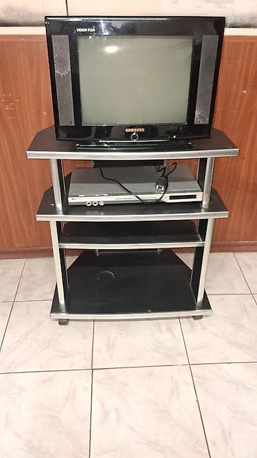 Samsung kineskop televizor + DVD pleyer + TV stendi dəsti - — 1