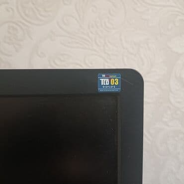 manitor maşın: HP L1945wv monitoru qara rəngli korpusa və müvafiq dayağa malikdir — 3