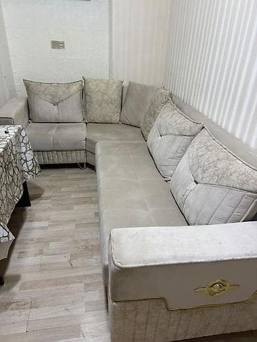 Künc divan, İşlənmiş, Açılan, Vеlur parça