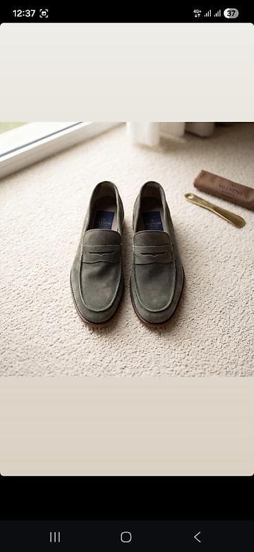 Мужская обувь: Kişi ayaqqabıları kolleksiyası - Mavi süet loafer: Klassik — 4