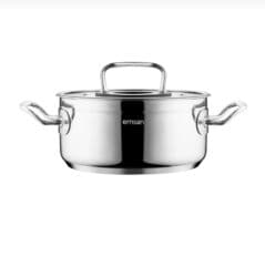 Mətbəx aksesuarları: Qazan, rəng - Gümüşü, Paslanmayan polad, 3 l, 22 sm — 2