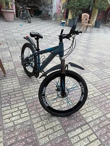 2 el velosiped: 24lük velo madeli sport time 3 ay işlənib təkərləri partlaqdı real — 2