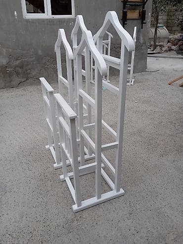 stol taxta: Taxta geyim asılqanı – valet stendi - Material: bərk ağac (taxta — 6