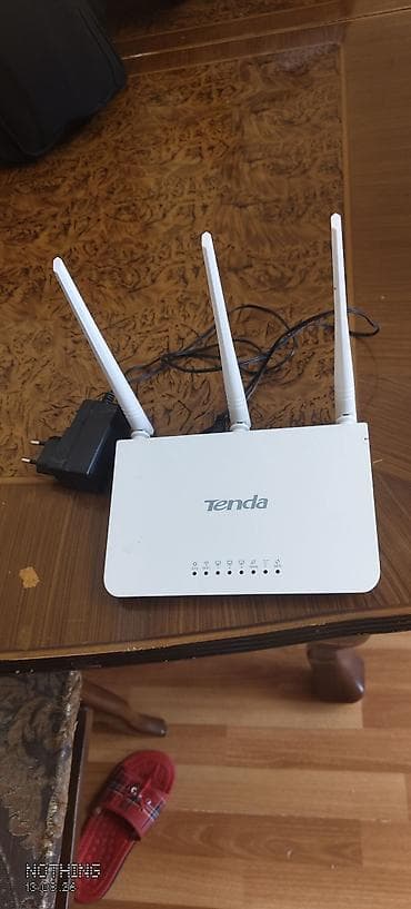 modem satilir: Tenda simsiz Wi‑Fi router - Model: Tenda (3 xarici antenalı) - — 1