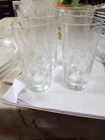 Qədəhlər, Şüşə, 6 ədədli dəst