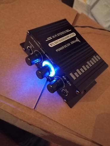 Qulaqcıqlar: Hi-Fi Stereo mini audio gücləndirici — model AK-270 Xüsusiyyətlər: - — 1