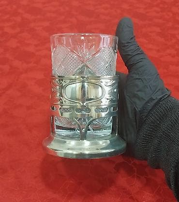 qab yigan: Stəkanlar, rəng - Gümüşü, 1 əd, SSRİ — 2