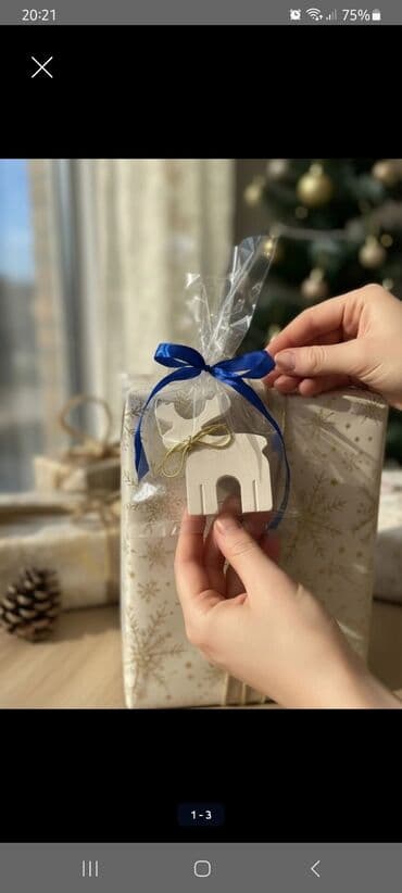 en gozel hediyyeler: Fiqur, Gips, rəng - Mavi — 4