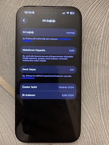 honur 90: IPhone 15 Pro, 256 GB, Göy, Face ID — 2