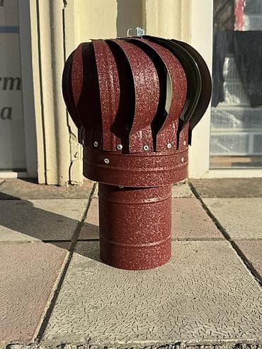 havalandırma boruları: Deflektor. Havalandırma üçün Rüzgar turbini tipli baca havalandırma — 1