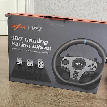 ps4 kreditle: PXN V9 900° Gaming Racing Wheel – sükan, 3 pedallı set və sürətlər — 2