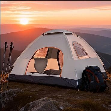 Çadırlar: Kampaniya çadırı – 3-4 nəfərlik, ölçü L - Daxili tutum: 3–4 nəfər - — 2