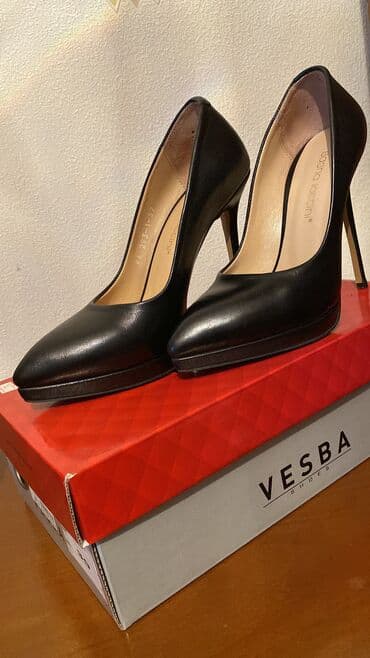 Tuflilər, Ölçü: 37, rəng - Qara, İşlənmiş