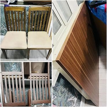 mebel qulpları: GnkEndirim‼️Masa desti 4 eded stulla.qiymet 130 man.Embawood — 1