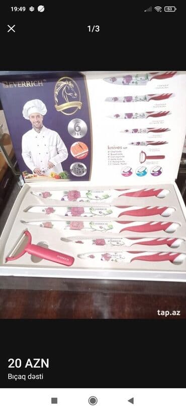 Bıçaq dəsti✨ 5 parça bıçaq dəsti