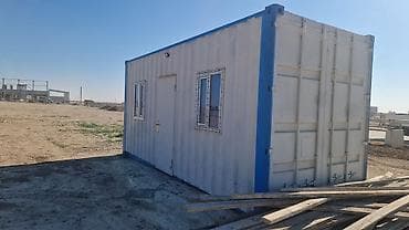 ev konteyner: 20 ft konteyner ofis/modul otaq - Ölçü: təxminən 6 m (uzunluq) x 2.4 — 2