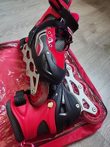 Inline təkərlər – tənzimlənən ölçülü, daşıma çantası ilə 33-37 ölçü — 1