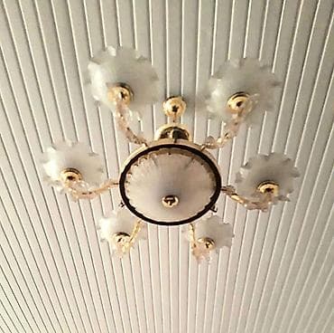 dekorativ işıq: Çılçıraq, 9 lampa, Metal — 1