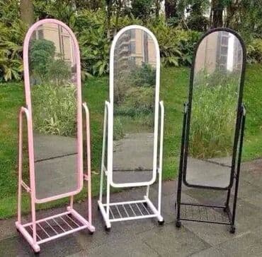 зеркало со столиком: Зеркало Настольное, Овал, С рамой — 1