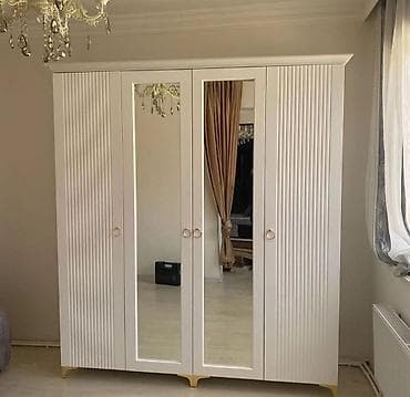 bizim шкафи: Düz dolab, Mətbəx üçün, Hamam üçün, Qonaq otağı üçün, Paltar üçün, Açılan, Korpuslu, 4 qapılı — 1