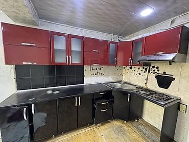 dolab ofis: Mətbəx mebel dəsti və texnika - Forması: L şəklində modul mətbəx - — 4