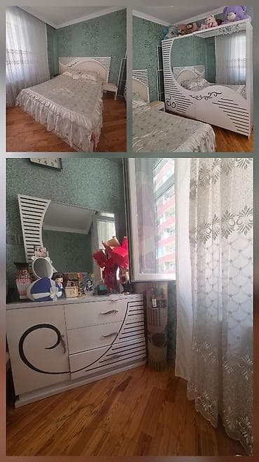 divan mini: Klassik üslubda qonaq otağı dəsti - Yumşaq künc divan: krem rəngi — 2