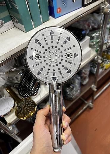 5 rejimli əl duş başlığı - Material: xrom örtüklü korpus, ABS plastik