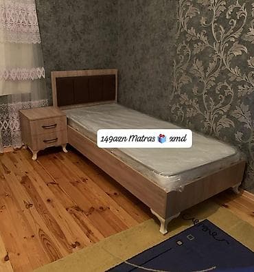 Təknəfərlik çarpayı, Matras ilə, Siyirməli — 1