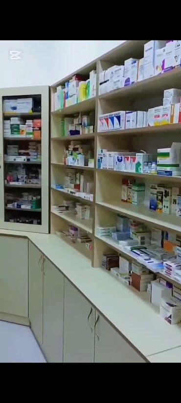 pip ağacı meyvesi: Aptek üçün tam təchizatlı mebel və avadanlıq komplekti - Ön vitrin və — 3