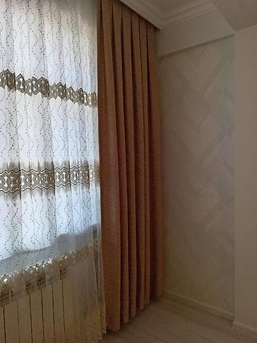 arka pencere: İşlənmiş, Vilyur Pərdə, rəng - Qızılı, Ödənişli çatdırılma — 3