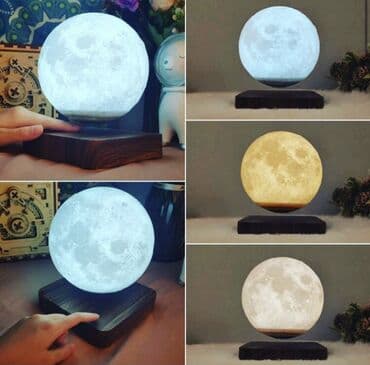 gecə lampası: Maqnetik Ay Lampası🌓 Qiymət : 130 AZN🌙 🌙3 rəng dəyişimi 🔌Elektrikə — 2