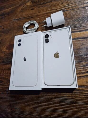 IPhone 11, 128 GB, Ağ, Face ID