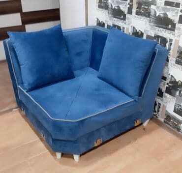 Divanlar: Künc divan, Yeni, Açılmayan, Bazasız, Vеlur parça, Çatdırılma yoxdur — 7