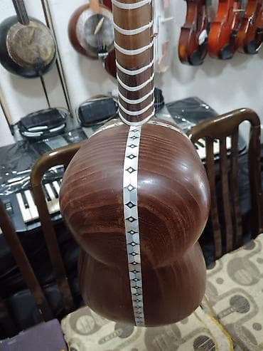 tar instrument: Antikvar Mamas Tarı okean sədəfilə bəzədilmiş — 3