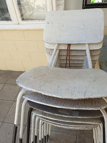 Столы и стулья: Məhsul: Yığıla bilən taxta- metal stullar dəsti Təsvir: - Klassik — 2