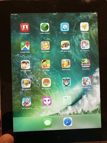 ipad 9 ikinci el: Tam işlək ipad 4 . Sağ yuxarı küncündə sınıq var. İşləməyinə problem — 9