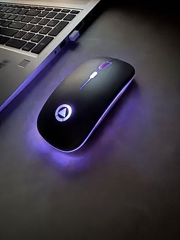 RGB işıqlı simsiz BLUETOOTH mouse - Rəng dəyişən LED işıqlar: kənar — 2