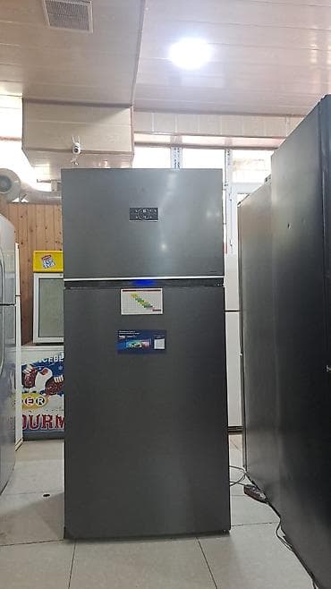dvd changer system: İki qapılı üstdən donduruculu soyuducu - Rəng: tünd boz (inox — 2