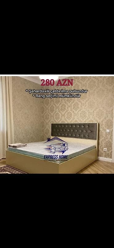 divan ustu ortuk: Yataq çarpayıları – “Express Home” dizaynı - Ölçü: ikinəfərlik — 2